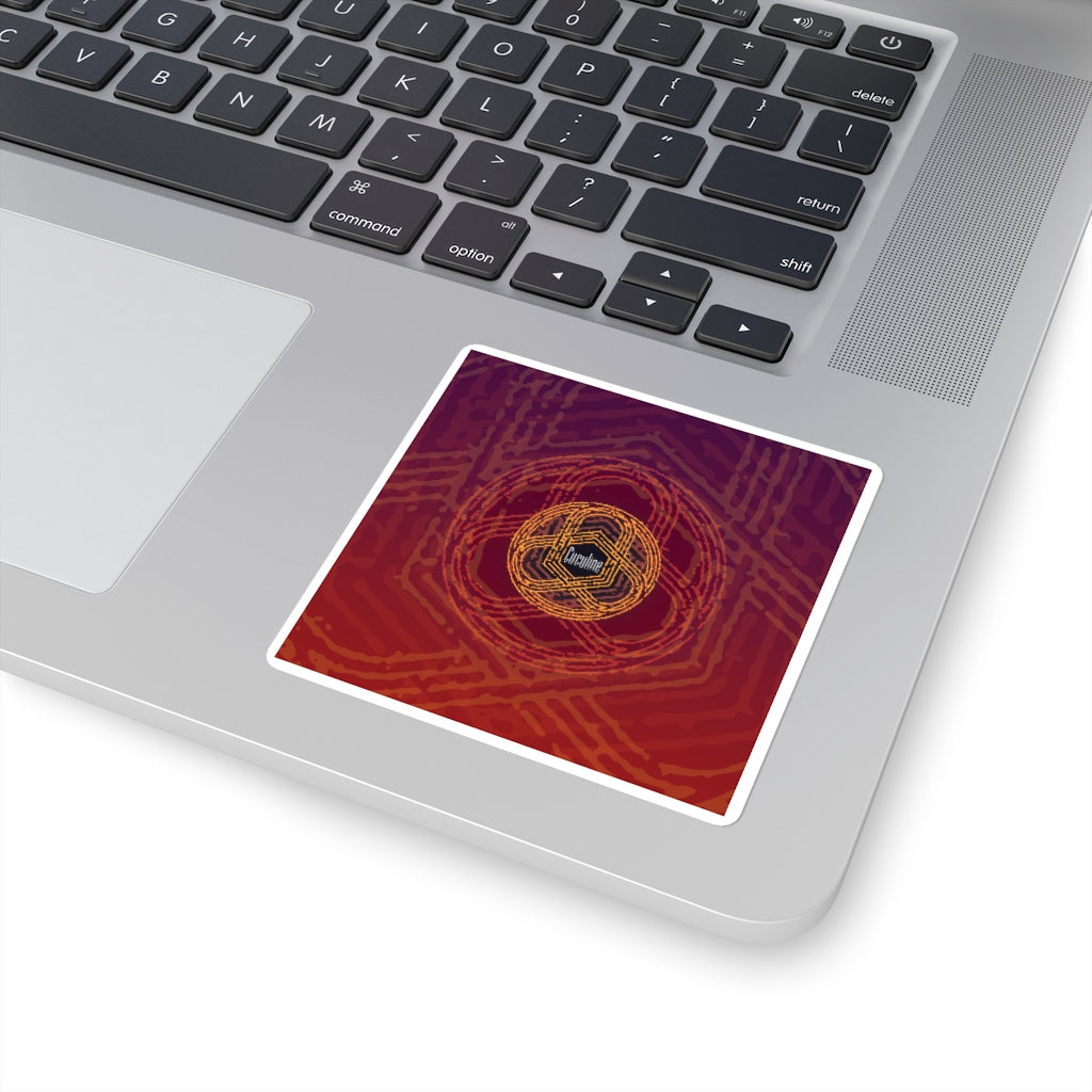 Circuline Return CD Cover Art Square Sticker