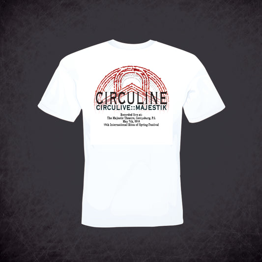 Circuline T-Shirt White - MAJESTIK (MEN)